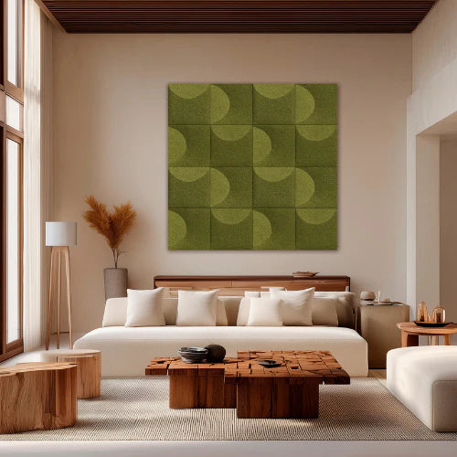 Moon | Bouclé Olive